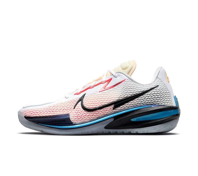 2021 Nike Zoom GT Cut White Orange Black Blue Basketball Shoes